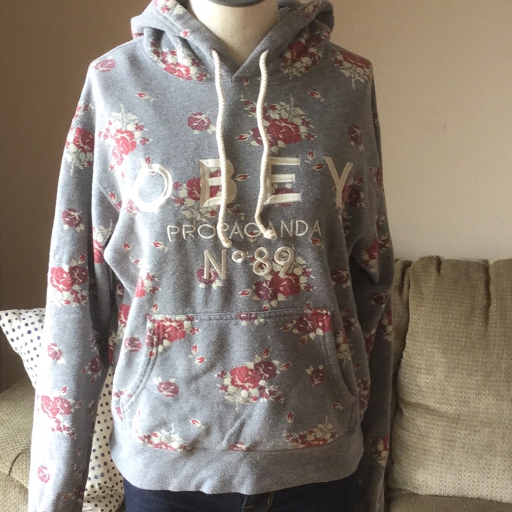 Obey floral sweatshirt